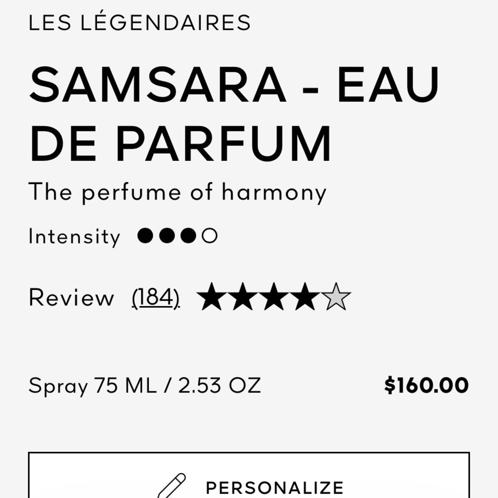 Guerlain Samsara Fragrance with Gold and Red Accents - Picture 4 of 5